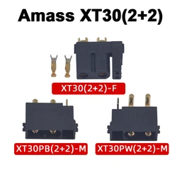 5 pcs/lot Amass XT30(2+2)/ XT30PB(2+2)/ XT30PW(2+2) Connector Plug Bullet Welding Terminal Suit for RC Lithium Polymer Accessory