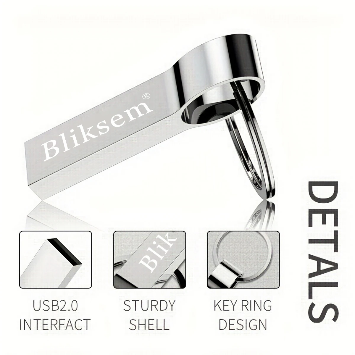 2.0 Hi-Speed USB-Stick 128GB 64GB 32GB 16GB 8GB 4GB 2GB 1GB Pen Drive USB-Speicherstick für Micro/PC – Detail 3