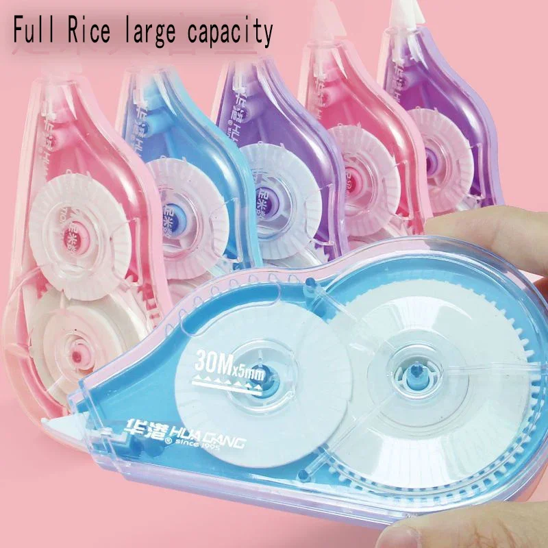 6Pcs Correction Tape White Large Capacity 2834.65 Inch Total, Smooth Applicator Student Office Error Correction Stationery