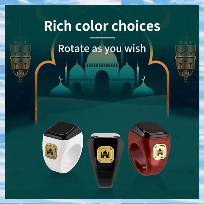 

T31C-Smart Ring Bluetooth Counter Electronic Finger Counter Prayer Finger Ring Counter Worship Time Reminder Count 20Mm Claret
