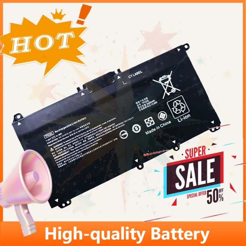 SWZY TF03XL Laptop Battery for HP Pavilion 14-BK 14-CE 15-CS 15-CC 15-CD 17-BY TPN-Q207 TPN-C136 TPN-I130 TPN-C131 Q188 11.55V/4