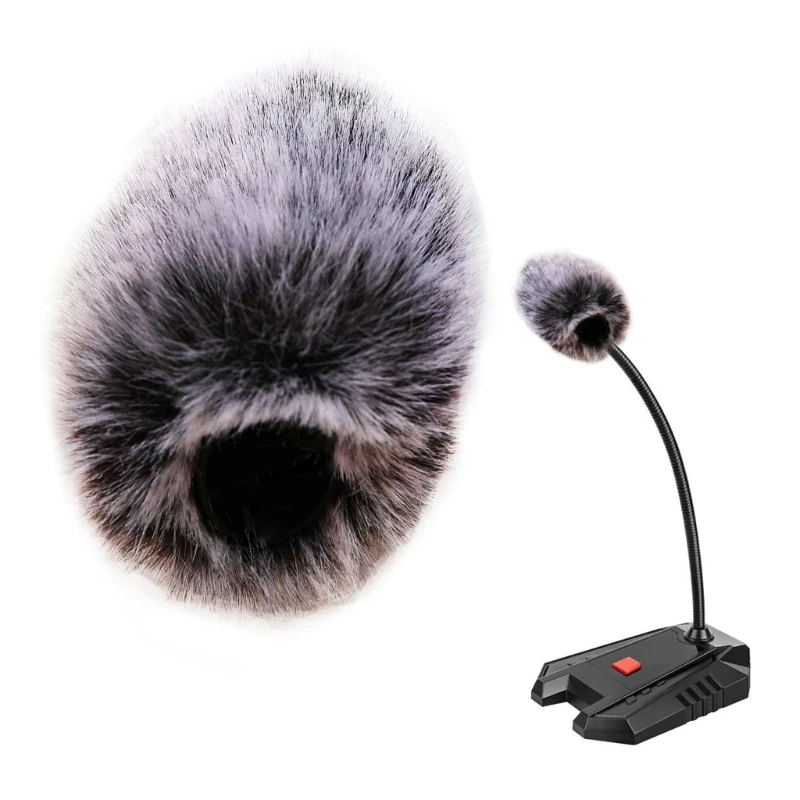 Deadcat Slip on windshield Integral Microphones cover For Collar Microphone Outdoor Shooting Mic Furry Windshield