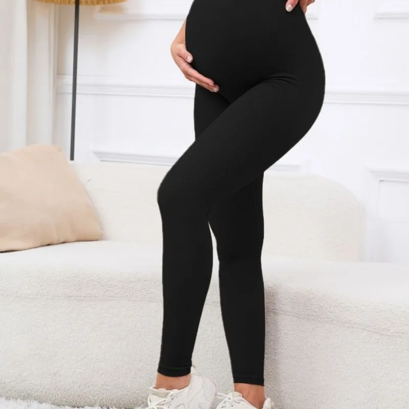 Spring and Autumn Wear with Small Legs High Waist and Leggings for Fashionable Early Pregnancy Pregnant Women's Pants for