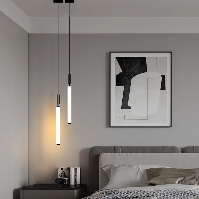 2026 Bedhead Hanging Line Light Modern Simple Small Led Pendant Light Internet Famous For Bedroom Living Room Home Decor Lamp