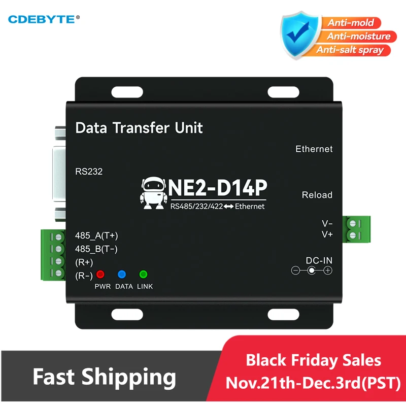 

RS485/RS232/RS422 для последовательного сервера Ethernet