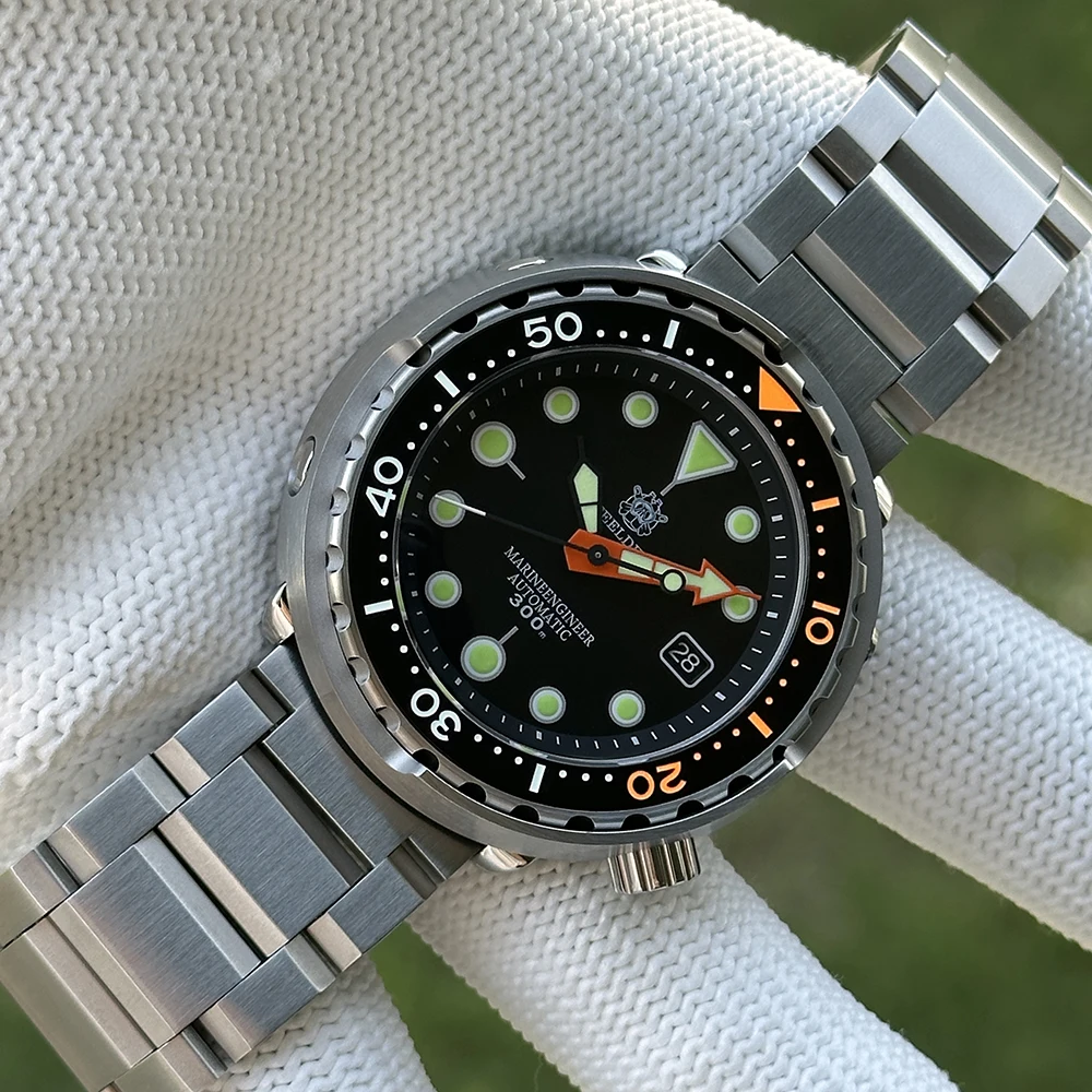 2025 Tuna Can Classic Watch For Men STEELDIVE SD1975C Super Luminous Ceramic Bezel 300M Waterproof NH35 Movement Dive Wristwatch image 3