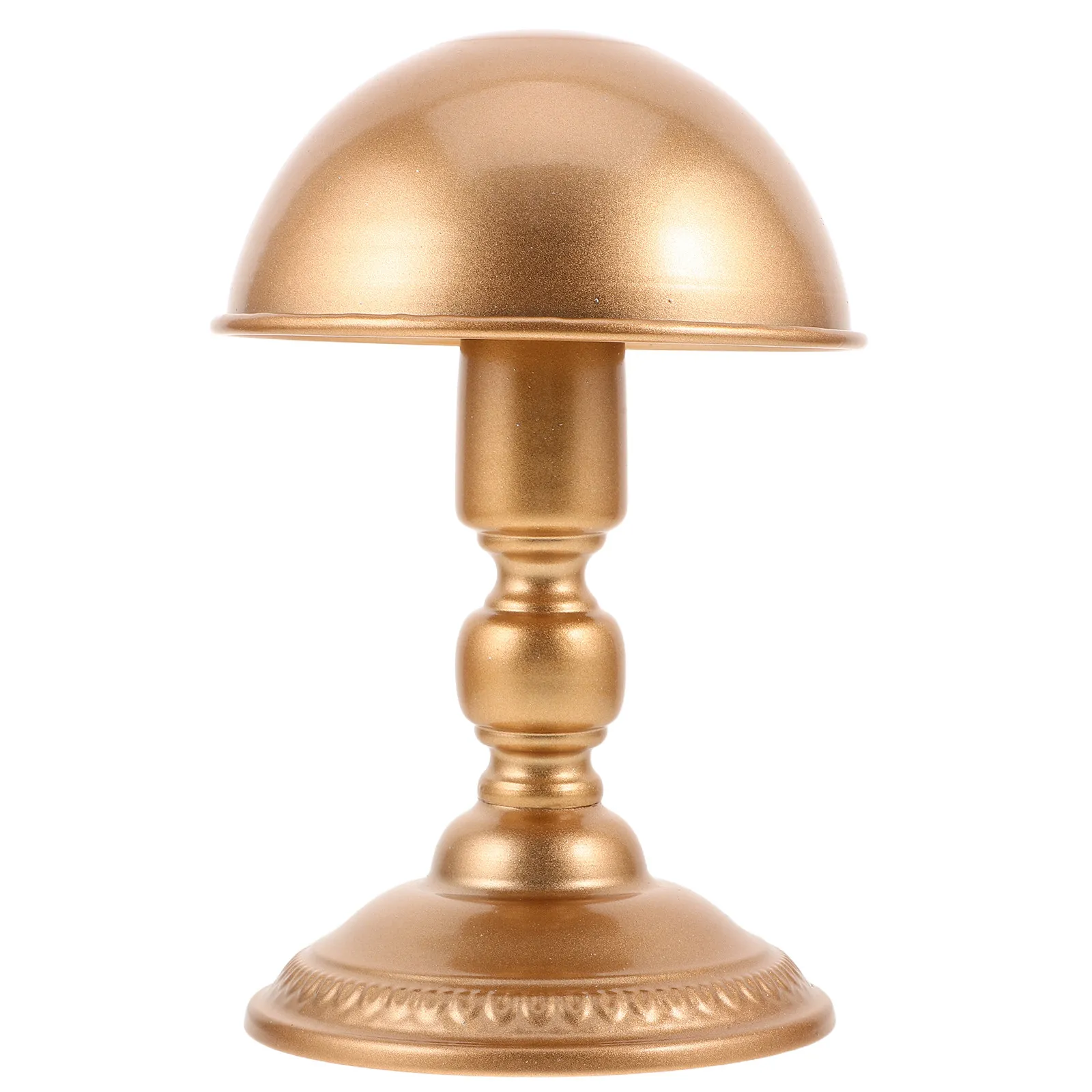 Robust Vintage Gold Iron Hat Stand Tabletop Floor Standing Hat Display Rack for Boutique Store Window Display Wigs Cap Support