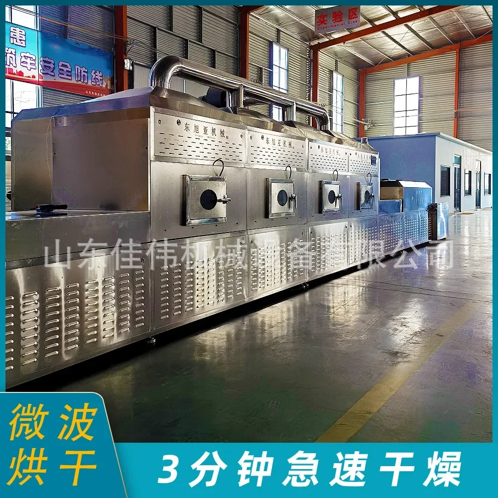 Microwave baking and curing machine