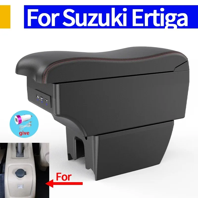 

Для Suzuki Ertiga подлокотник внутренняя центральная консоль ящик для хранения подлокотник автомобильный Стайлинг украшения аксессуары органайзер для деталей