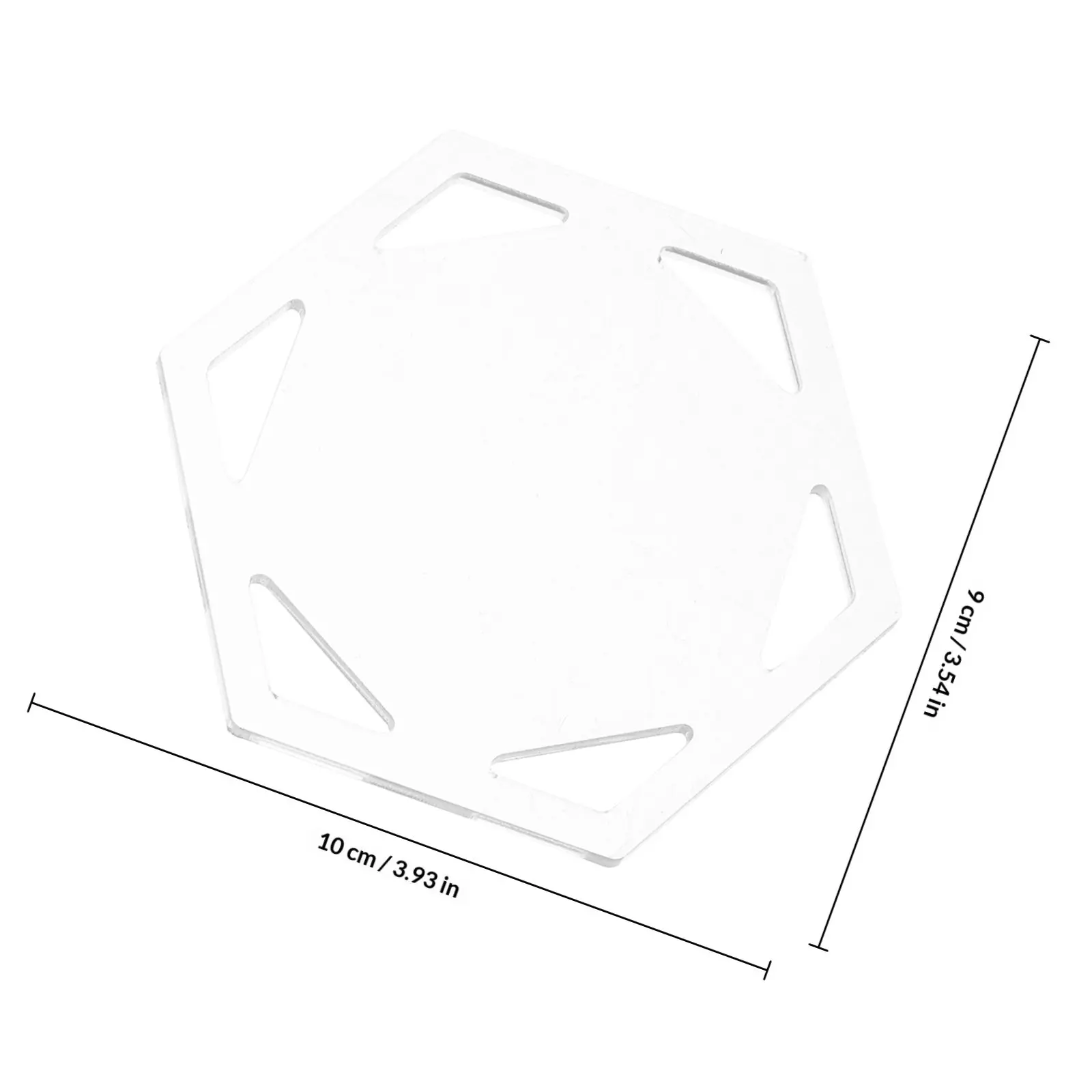 5Pcs Acrylic Quilting Templates Hexagon Patchwork Tools Transparent Reusable for DIY Sewing Cutting Craft Quilting Stencils view 5