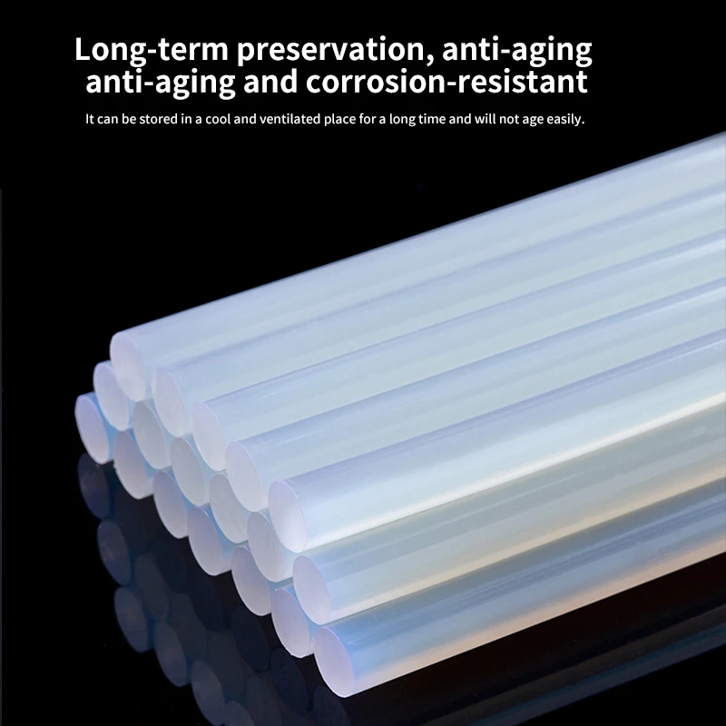 Full Size Hot Melt Glue Sticks High Viscosity Strong Bond Clear Glue Gun Sticks Quick Setting Adhesive for Arts Crafts DIY Home