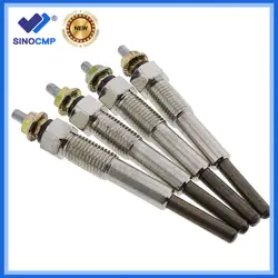 4pc 10.5V New Glow Plug Fit For Isuzu C240 C190 C201 4FA1 Diesel Engine 9-82511978-0 9825119780 C240PKG C240PKJ