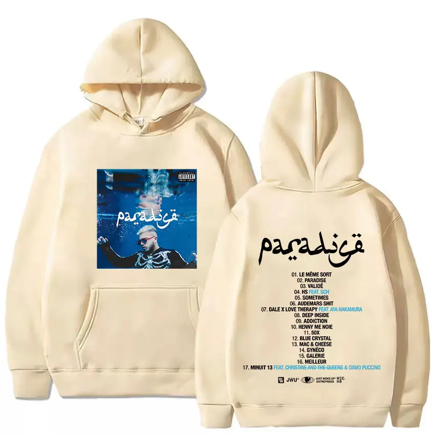 مغني الراب هامزا جولة 2025 غلاف الألبوم هودي رجالي الهيب هوب القوطية كم طويل البلوز عادية المتضخم عالية الجودة الصوف هوديس #6