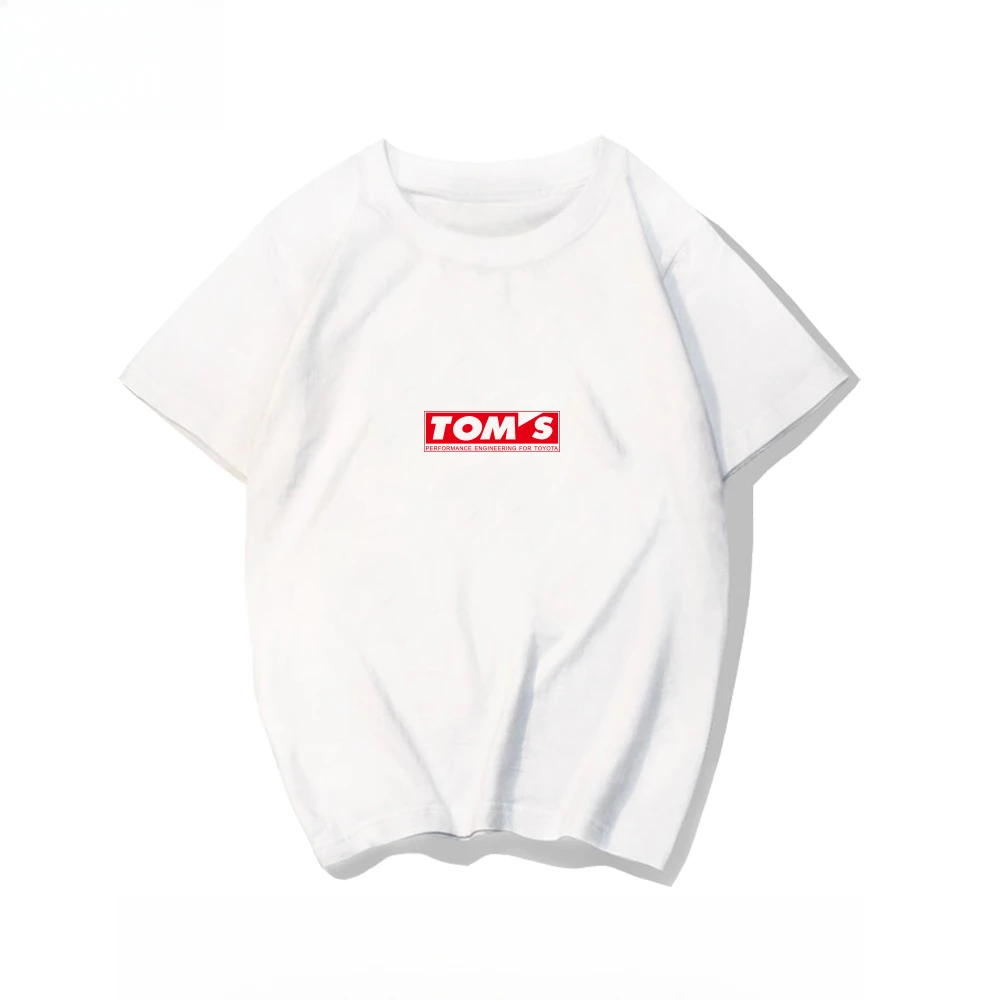 

New JDM Toyota 86 Reiz Crown Modified TOM'S Printed Graphic Tshirt Breathable Sweat Absorption Motorcycle T-shirt Men's Clothing