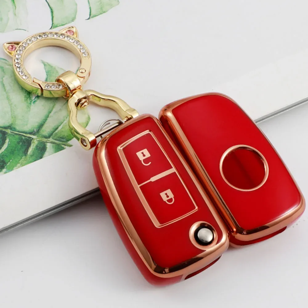 

TPU Car Flip 2/3/4 Button Key Case Cover Keychain Shell Fob for Nissan Qashqai J11 Juke Xtrail Sunny Cefiro A32 Accessories