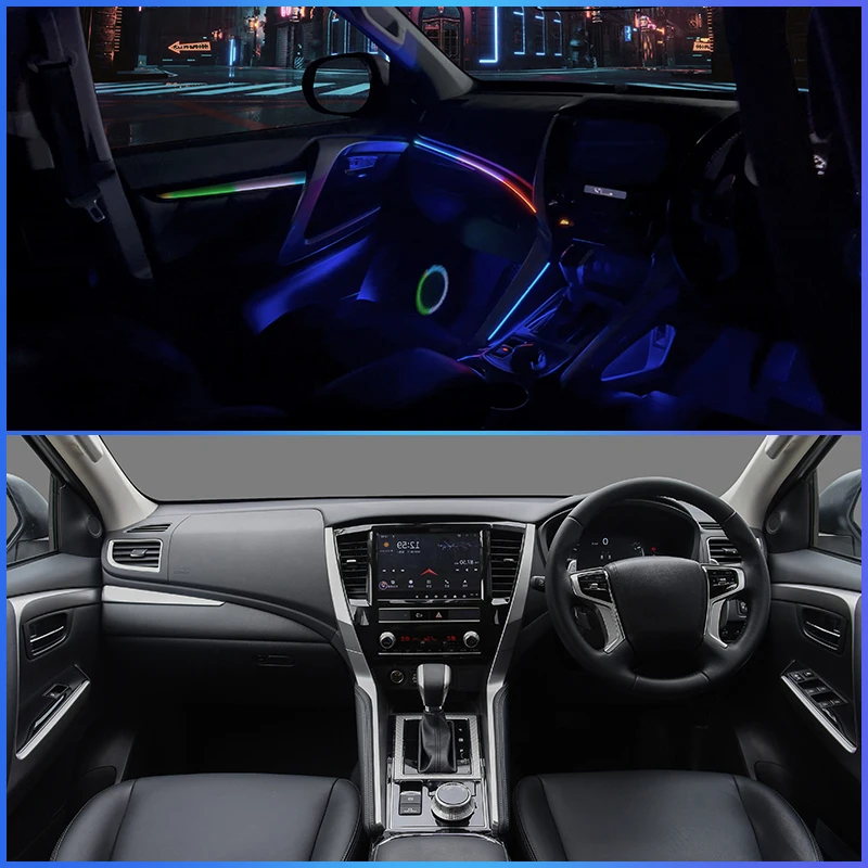 

TMPRO Hot new arrival ambient light for Mitsubishi Pajero 2016-2022 right hand drive molded custom elevate your car's interior