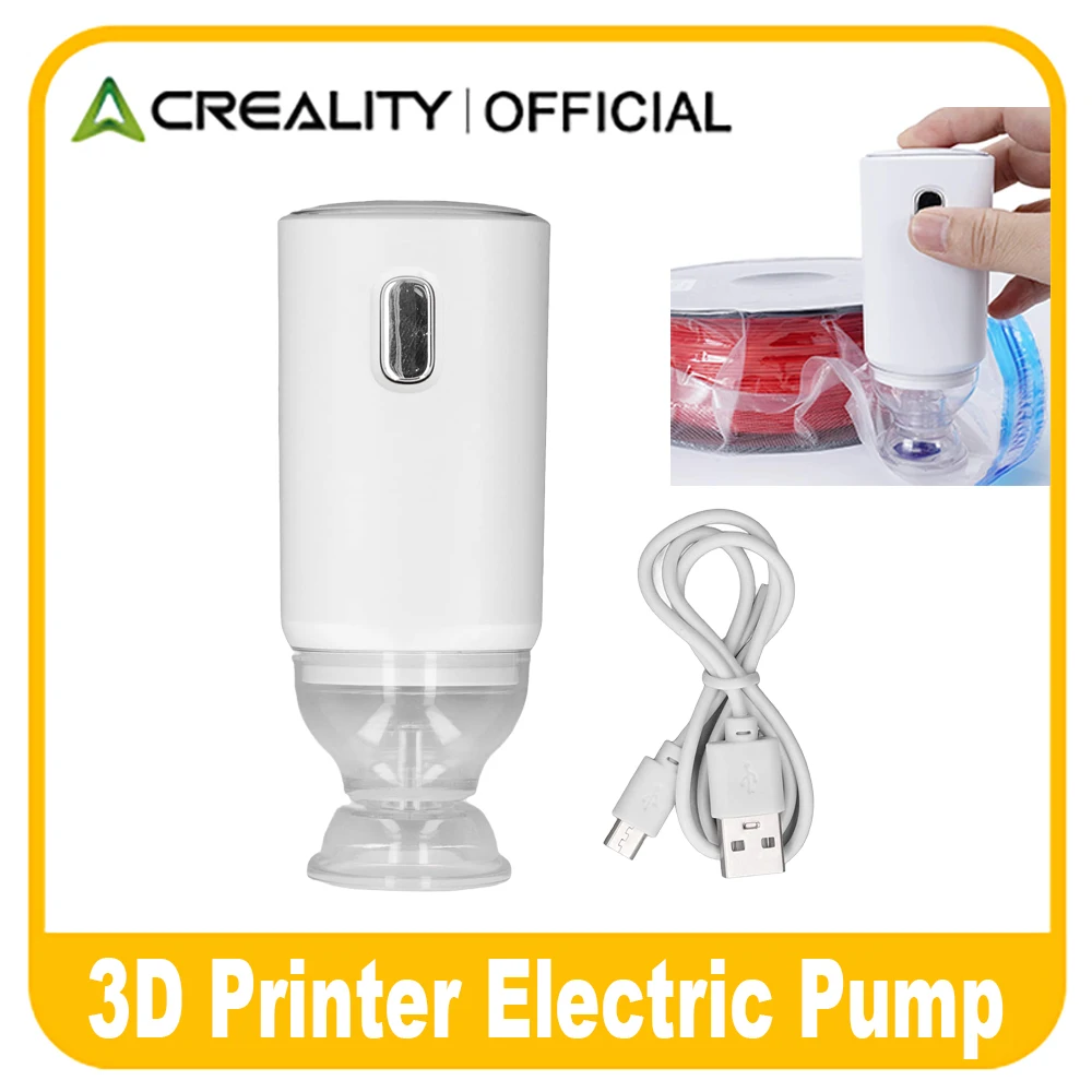 3D Printer Filament Electric Vacuum Pump USB Rechargeable Portable 3D Printing Material Sealer Pump for 3D Printer Accessory