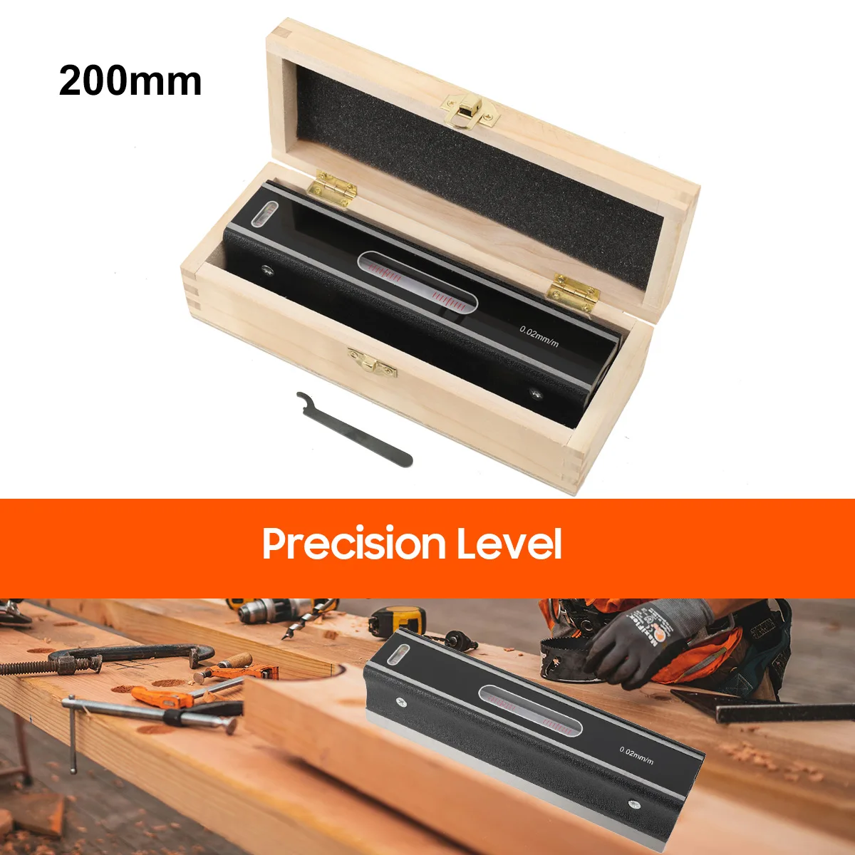 0,02mm 150/200mm Mechanisches Rahmen-Wasserwaagenmessgerät Messwerkzeuge Präzisions-Wasserwaagen zur Gerätejustierung – Detail 10