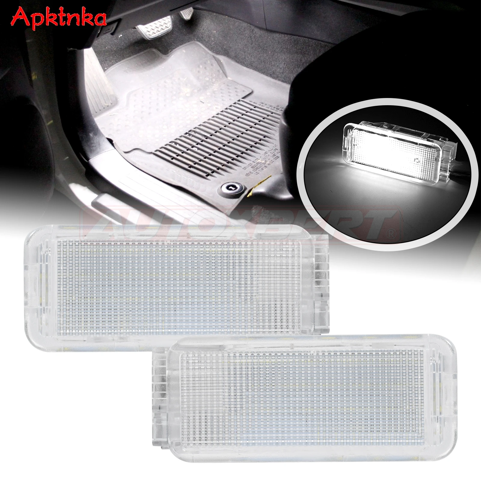 2Pcs Led Footwell G…