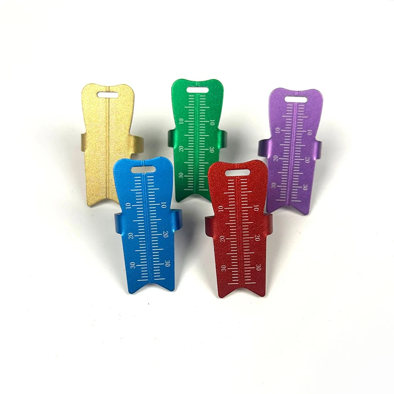 

5pcs/set Dental Ring Ruler Aluminum Alloy Dental Endo Ruler Ring Surgical Root Canal Measuring Finger Ring Dental Instrument