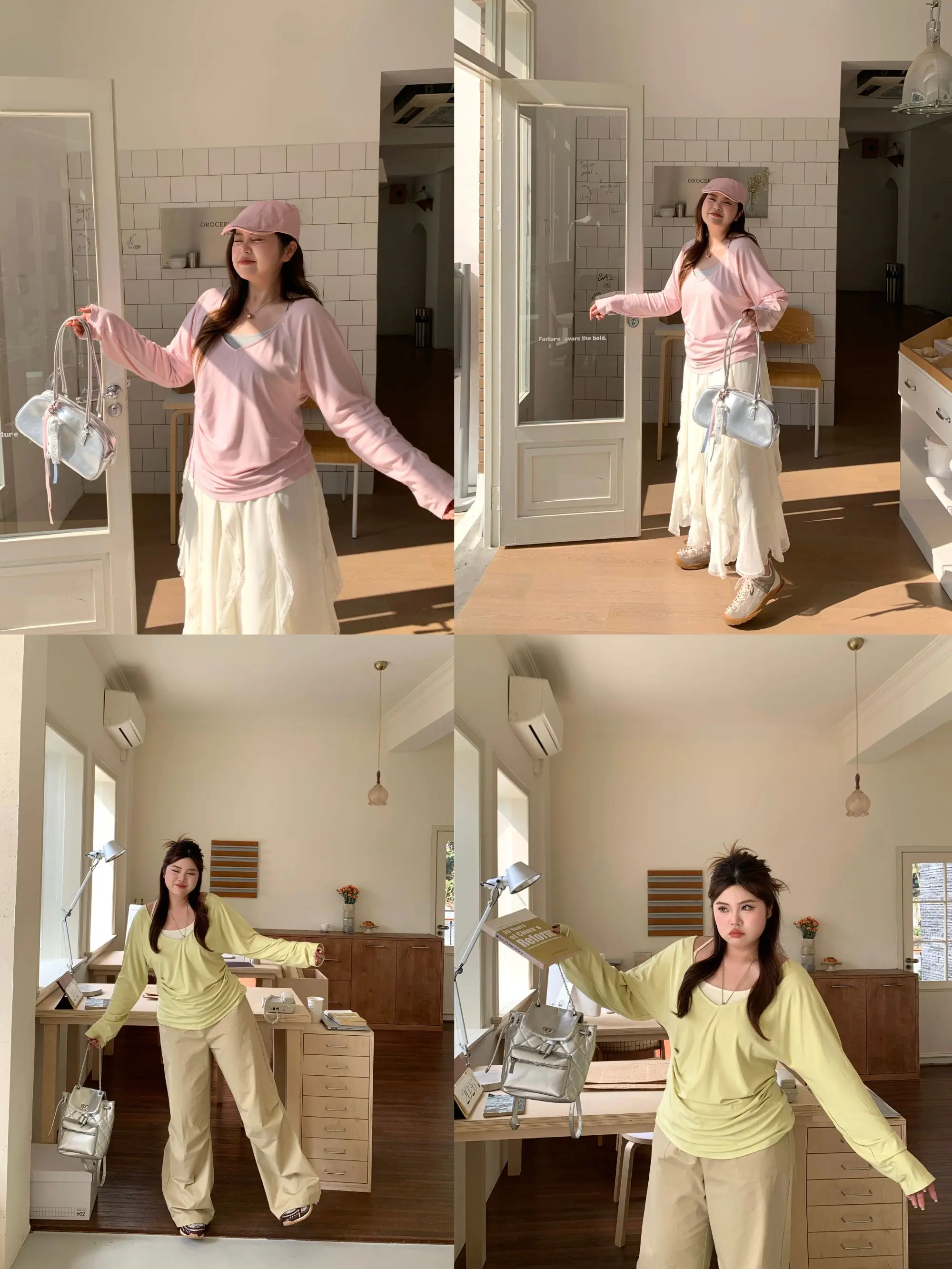 

Комплект из топа и брюк Spring aron Pure Desire, женская повседневная одежда из смесового хлопка с длинными рукавами, одежда для повседневной носки