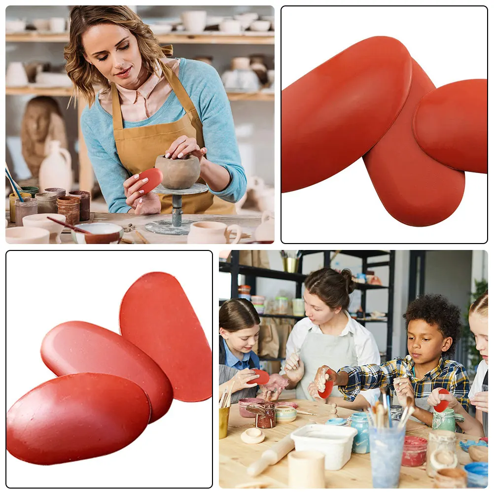 

6pcs 2 Sets Silicone Pottery Clay Tool Set For Beginners Diy Small Storage-Friendly Ceramic Molding Tools Kit Pottery Clay Ribs