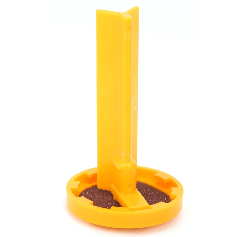 

Plastic Professional Snooker Cue Lightweight Yellow Pool Cue Tip Clamp Set L-Shaped Repair Tool Cue Tip Repair