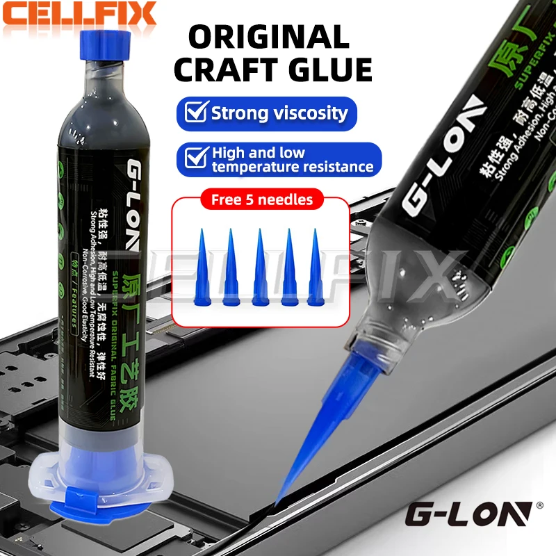 G-LON OG-01 30ml colle d'affichage et de couverture arrière d'origine pour iphone Samsung Huawei Xiaomi colle spéciale de réparation de téléphone portable