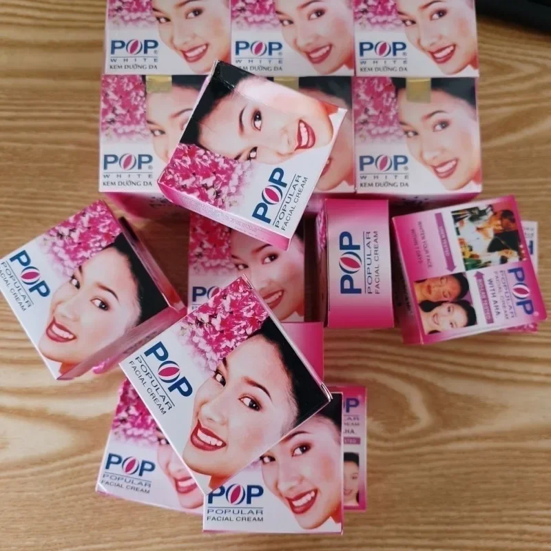 POP Pearl Cream Whitens, Fades Melanin, Improves and Brightens Skin Color, Concealer Lady Cream Face Care 20g