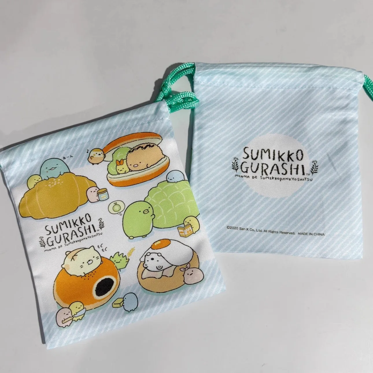 新しいかわいいすみっコぐらしぬキッズ女性巾着バッグポーチポケット子供用