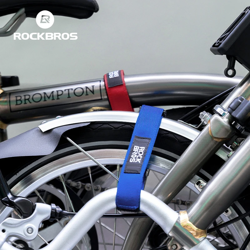 ROCKBROS-Sangle pour roues de vélo pliant Bromsilice, sangles de corps, ceinture de rinçage, sangle de jambe, pantalon, extérieur