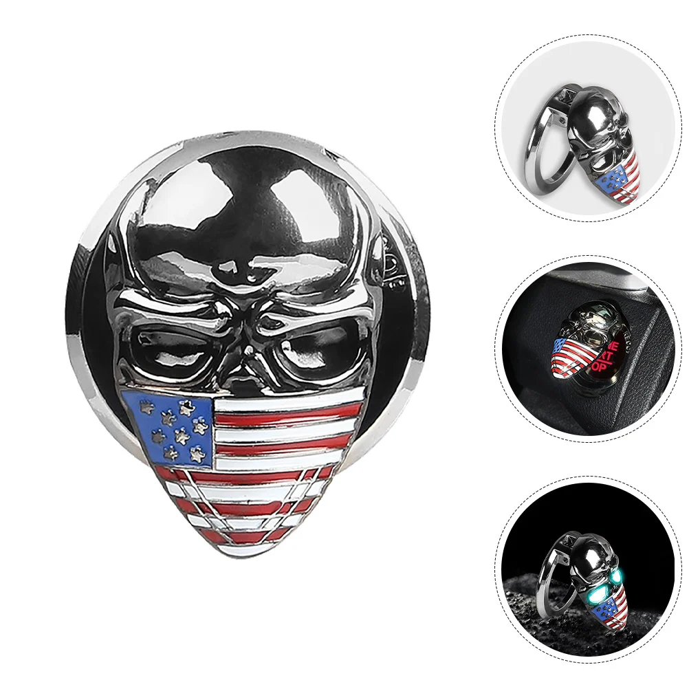 

Starter Cover Decoration Cars Interior Accessories for Women One-button Aesthetic Metal Automotive Accessory