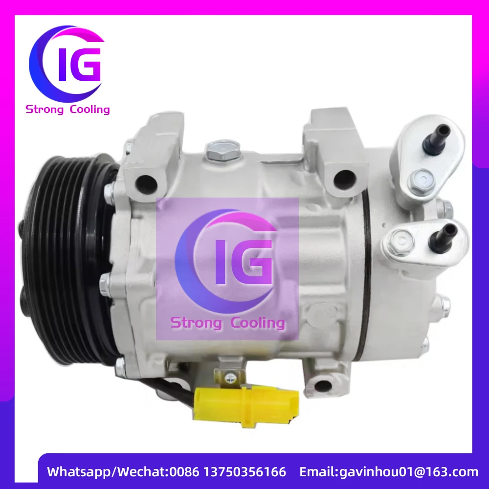 7V16 Compressor for Lancia Fiat scud Peugeot 406 607 807 Citroen C5 C8 xsara 9645440480 9655421680 9659232180 9672865680 6453NL