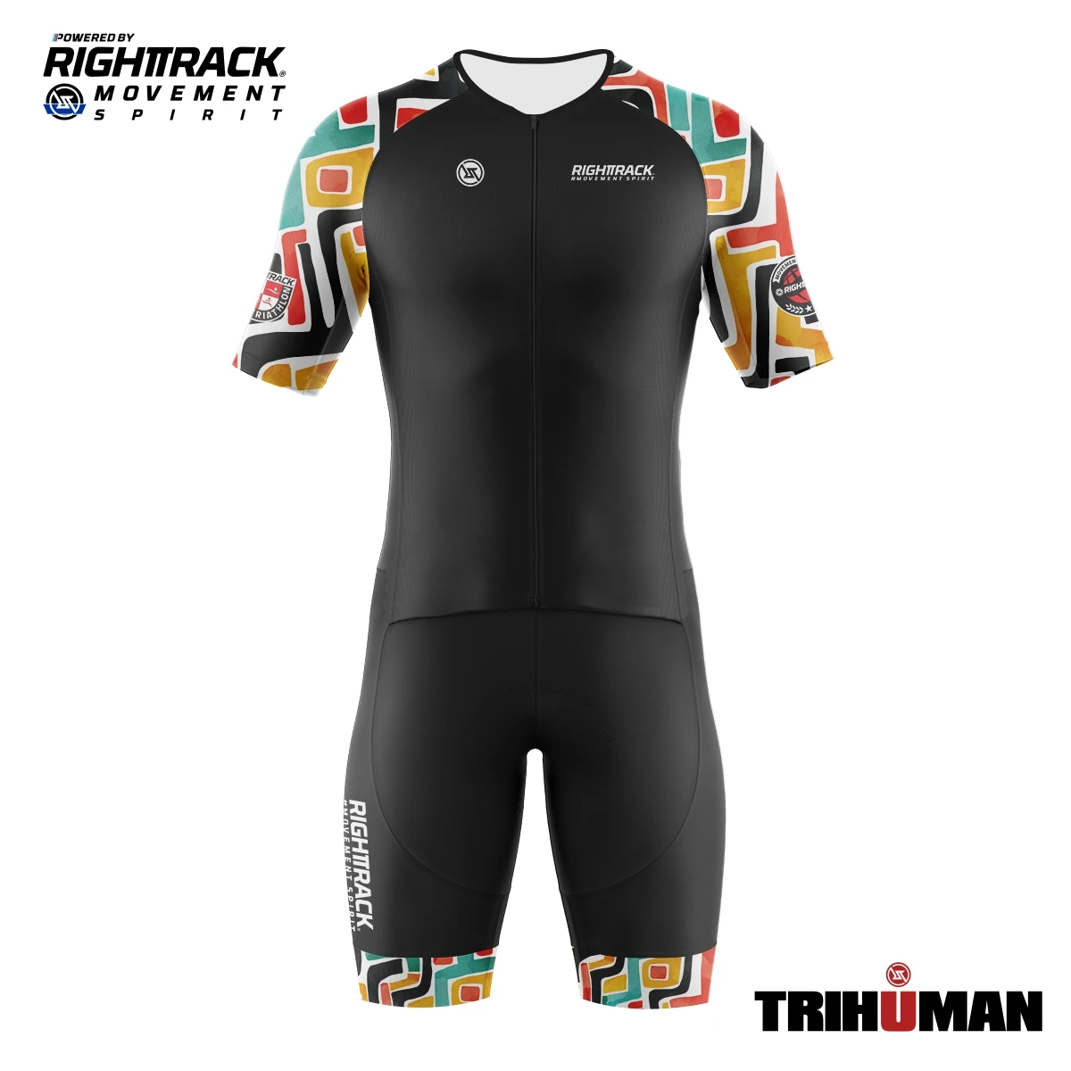 Triathlon Men\'s Professional Team Racing Suit Cycling Skin Suit  Jumpsuit Short Sleeve Jumpsuit Mountain Bike Riding Set