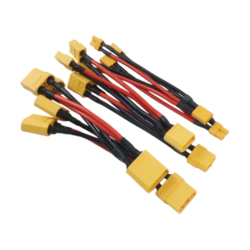 XT30 XT60 XT90 Paralleler Batterieanschluss Silikondraht Stecker/Buchse Dual Extension Y Splitter 100 mm für Batterieladegerät Motor – Detail 5