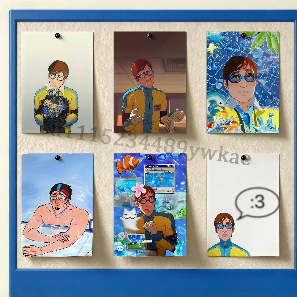D-Dispatch W-Waterboy Poster Sticker Art Mural DIY Home Decor for Bed  Living Room Corridor Background Wall