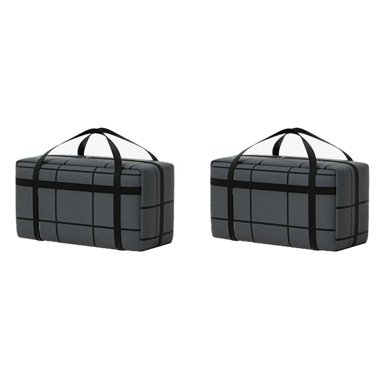 

A93E-2X Large-Capacity Clothes Quilt Storage Bag Moving Storage Bag Portable Hand-Held Dustproof Luggage Bag 90L
