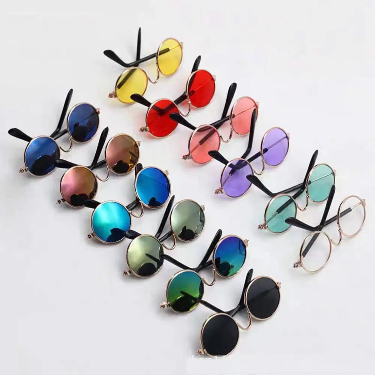 Mini Doll'S Clothes Outfit Accessories Sunglasses Metal Frame Glasses For Labubu Glasses Accessories