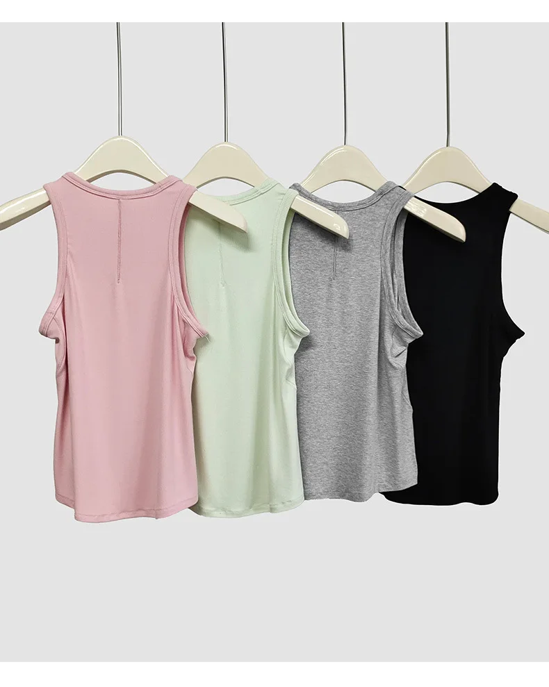 

New Sports Tank Top for Leisure Women Ribbed Vtst