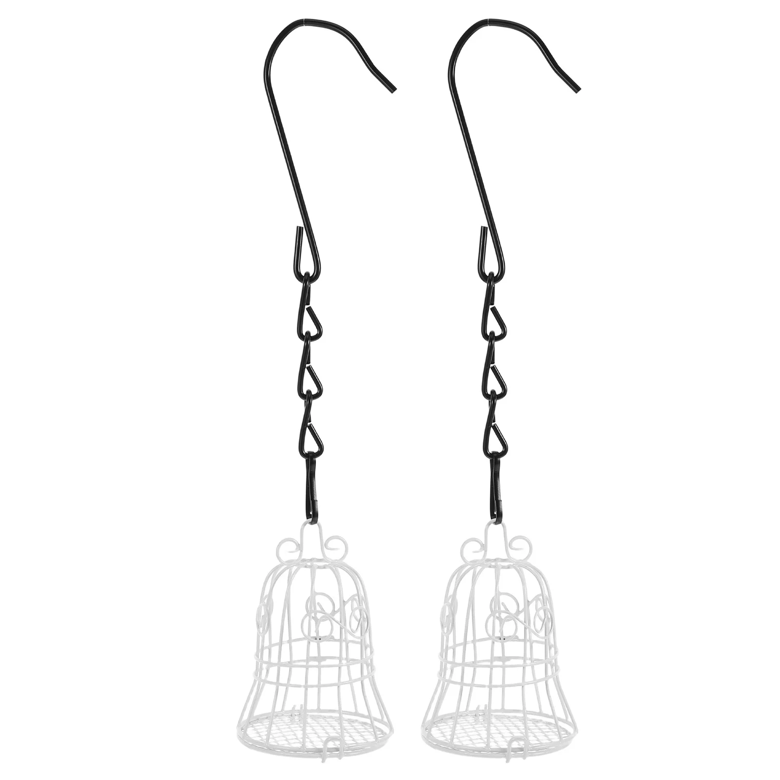 

2pcs Bird Outdoor Hanging Metal Wild Bird Feeder For Garden Yard Squirrel-Proof Heavy Duty Attracts Hummingbirds Finches