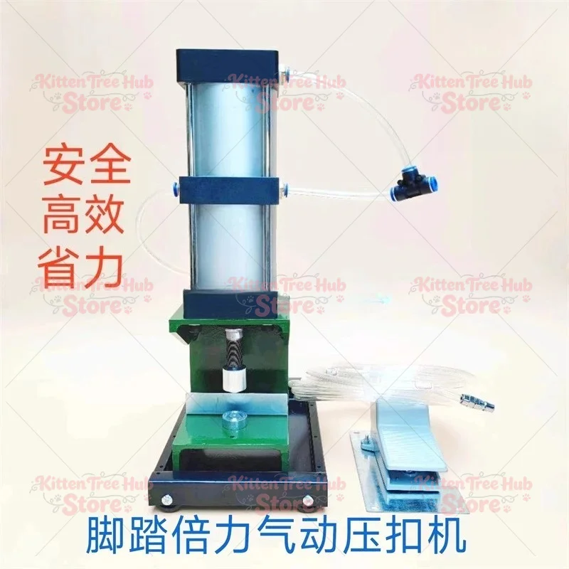 Buttonhole Machine Inkjet Fabric Cotton Door Curtain Sunshade Net Leather Rainproof Fabric Tarpaulin Pneumatic Semi-Automatic