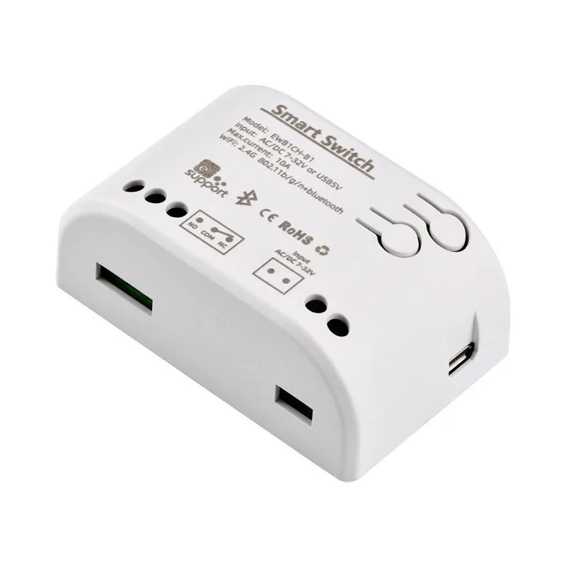 Easy micro-connection remote control jog self-locking/interlocking/timing delay Wifi Bluetooth wireless smart switch module