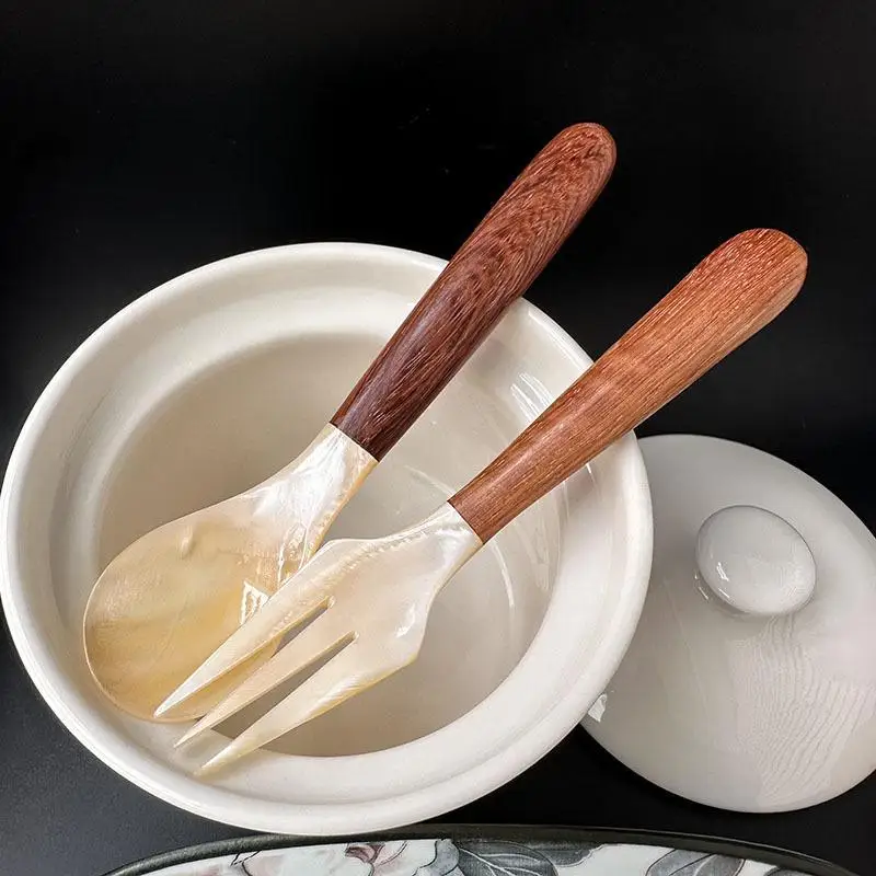Natural Shell Spoon Home Seasoning Teaspoon For Caviar Conch Ice Cream Dessert Scoop