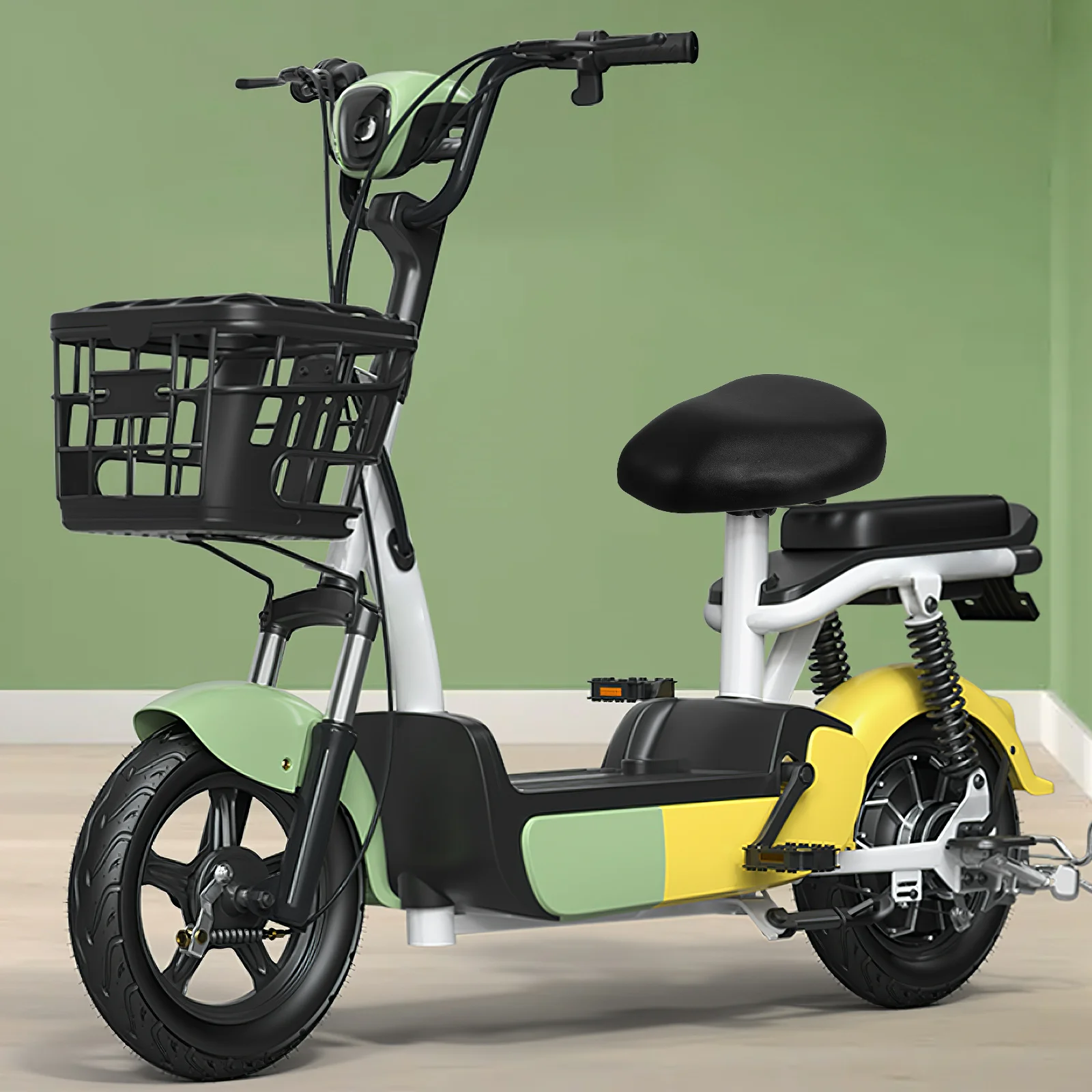 

Comfortable Electric Bike Seat Cushion Oversized Padded Saddle Universal Fit for Various Models Easy Installation Wrench