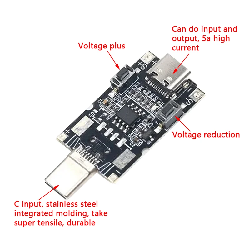 PD2.0/3.0 Decoy typec pd Fast charge trigger module Induction line motherboard 9V12V15V20V adjustable