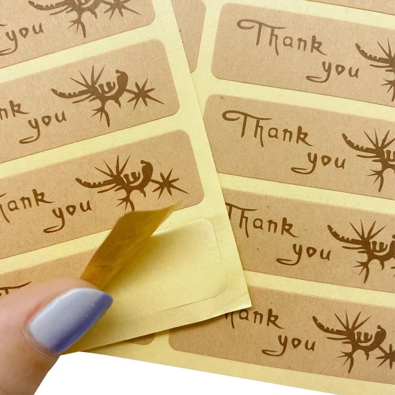 100 pçs/lote adesivos longos feitos com amor coração vermelho presente selo adesivos para embalagem de presente de padaria caseira scrapbooking