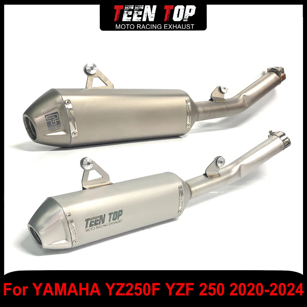 

Slip on Exhaust For YAMAHA YZ250F YZF 250 WR250F Connection Pipe For Fantic XXF 250 2021-2024 Motorcycle Exhaust Pipe Titanium