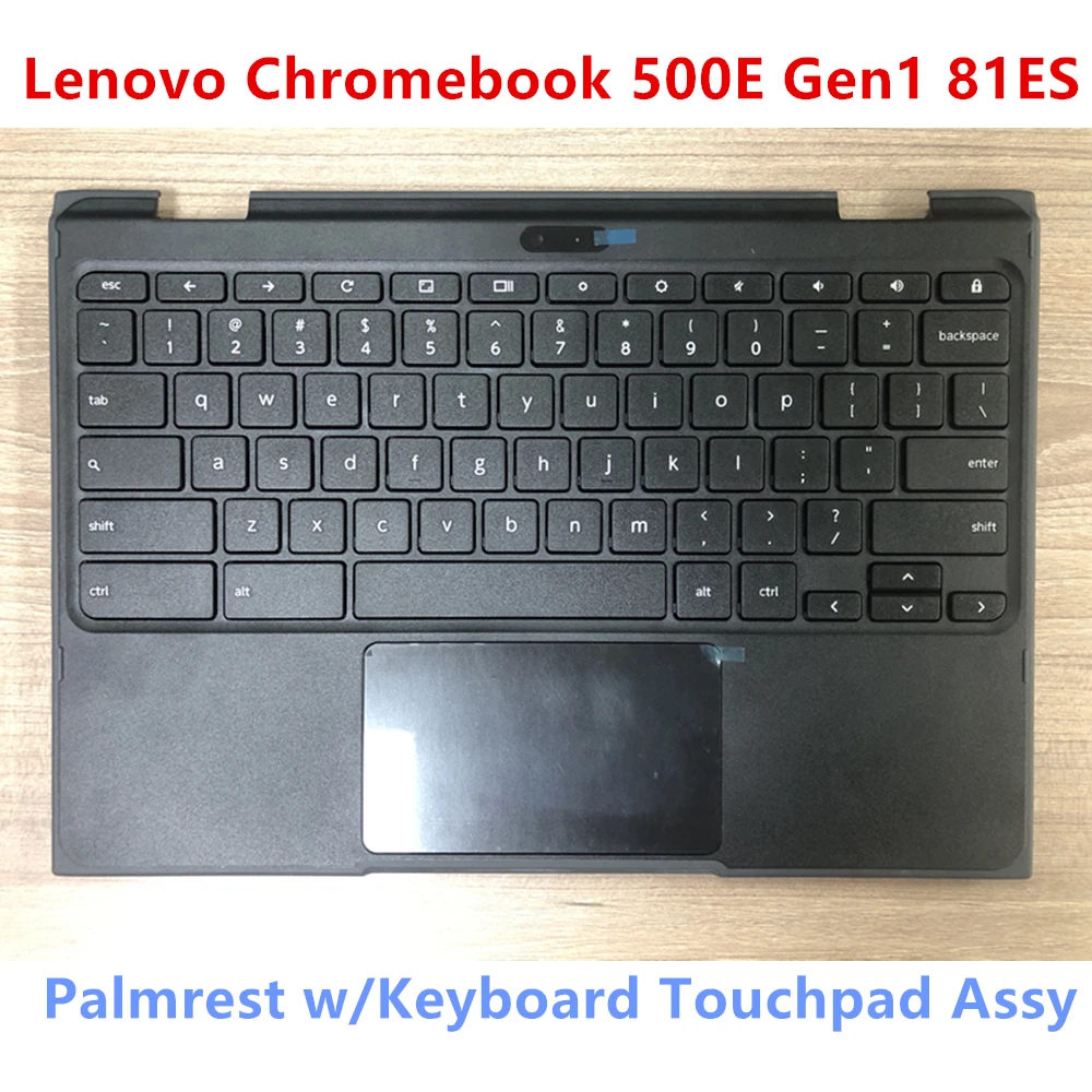 Imagem -03 - para Lenovo 500e Chromebook 2nd 81mc 500e Gen 81es Palmrest com Teclado Touchpad Preto 5cb0t79601 5cb0q79737 Novo