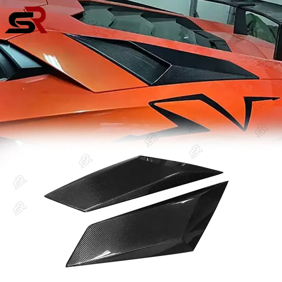 For Lamborghini Aventador Coupe LP700 LP720 2011-2014Carbon Fiber Side Vent Air Duct Replacements Side Window Car Accessories