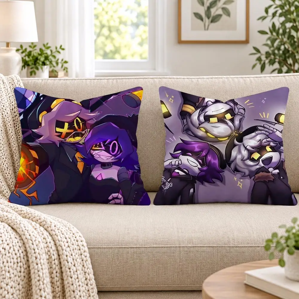 M-Murder D-Drones Cushion Cover Short Plush Double-Sided Printing Sofa Bedroom Pillow Case Aesthetic Home Decor